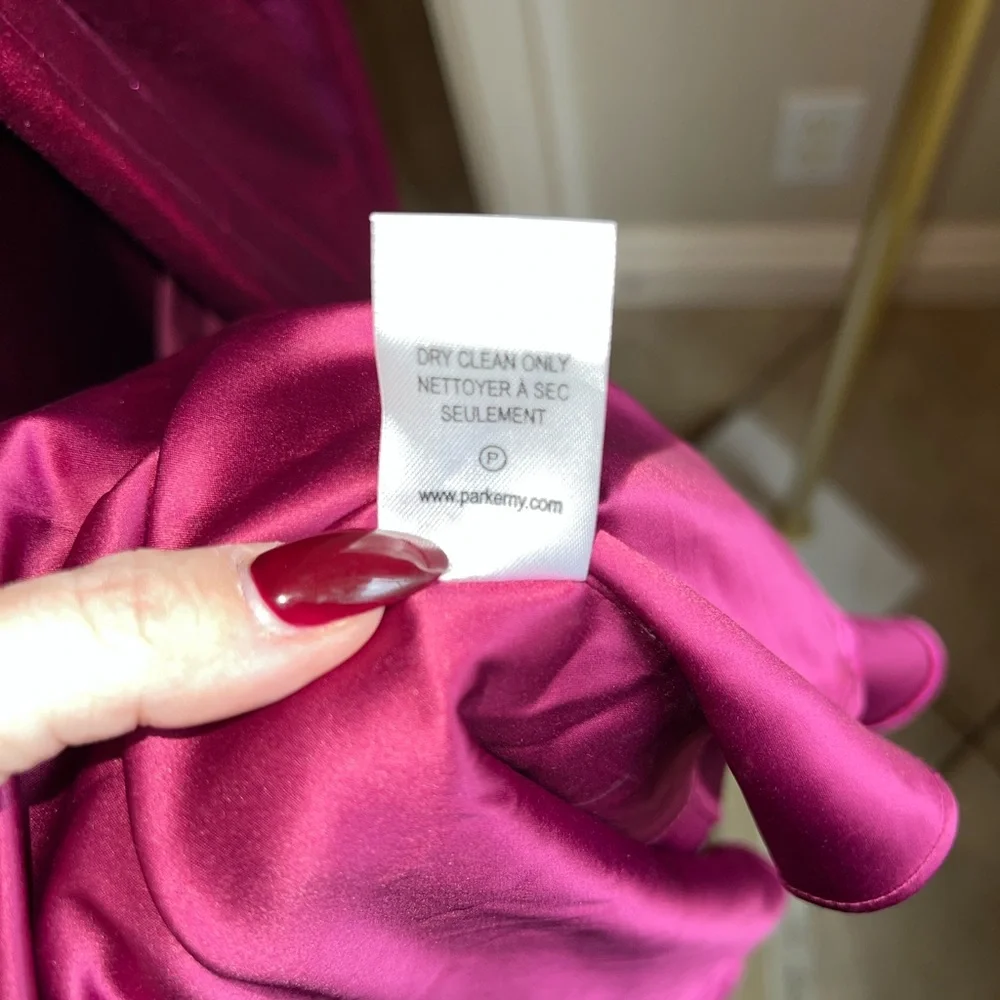 NEW Revolve PARKER BLACK LABEL Long Velvet Gown Size 4 $598 Color Wine - Picture 9 of 10